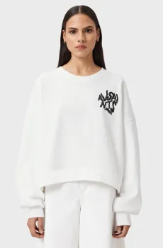 Женский белый свитшот ORLANDO LILA Белый S AllSaints W188JD