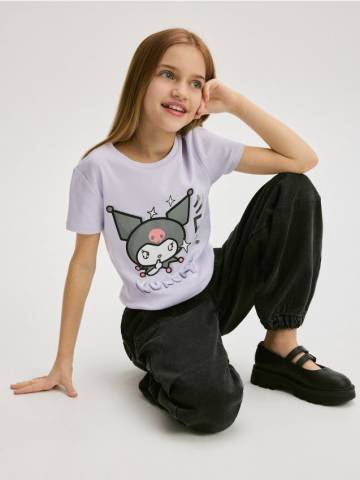 Reserved - Футболка Kuromi - лавандовий - 964EK-04X Reserved - Футболка Kuromi - лавандовий - 964EK-04X
