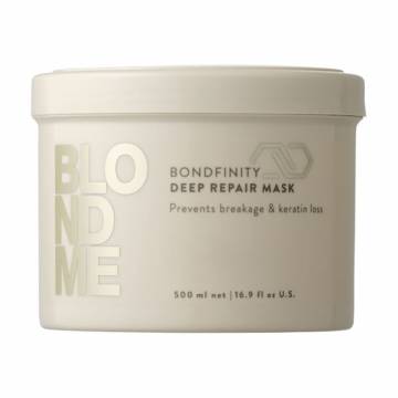 Восстанавливающая маска для волос Schwarzkopf Professional BlondMe Bondfinity Deep Repair Mask, 500 мл Восстанавливающая маска для волос Schwarzkopf Professional BlondMe Bondfinity Deep Repair Mask, 500 мл
