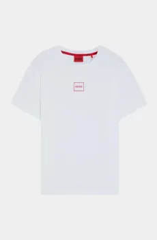 Мужская белая футболка Белый XL HUGO 11416