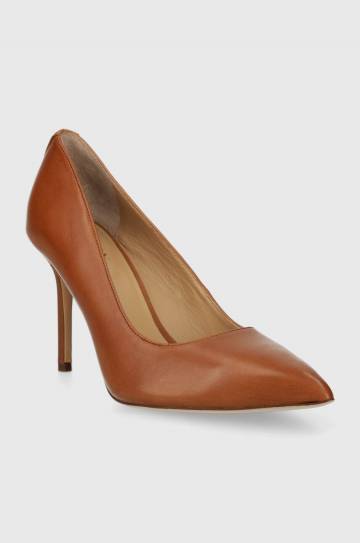 Кожаные туфли Lauren Ralph Lauren Lindella II цвет коричневый 802940580002 Кожаные туфли Lauren Ralph Lauren Lindella II цвет коричневый 802940580002