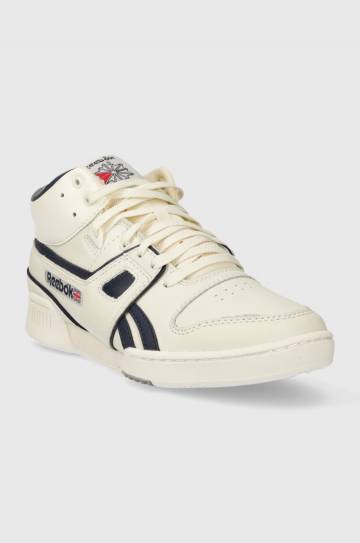 Кожаные кроссовки Reebok цвет бежевый Кожаные кроссовки Reebok цвет бежевый