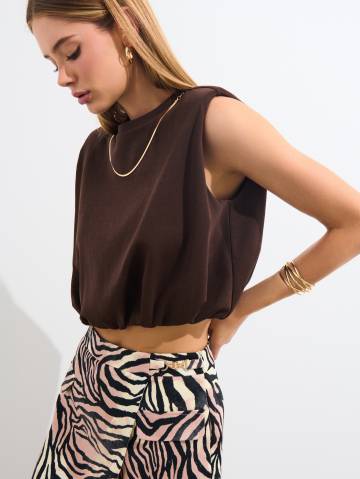 Mohito - Блузка без рукавів - коричневий - L