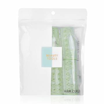 Набор бигуди с зажимами, зеленые, диаметр 30 мм, 6 шт (24H1409)