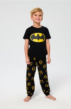 Двокомплектна бавовняна піжама Batman - чорний