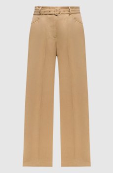 Коричневые брюки Norman из льна