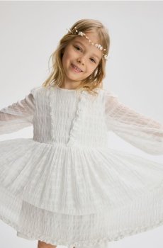 Reserved - Сукня з металізованою ниткою - кремовий - 333IB-01X