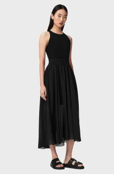 Женское черное платье ZENIA Черный XS AllSaints W188DC