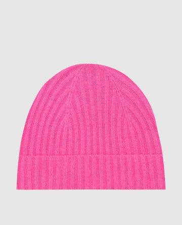 Розовая шапка из кашемира