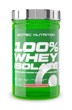 Протеин Scitec Nutrition 100% Whey Isolate Клубника, в порошке, 700 г