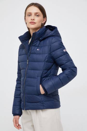 Куртка Tommy Jeans женская цвет синий зимняя Куртка Tommy Jeans женская цвет синий зимняя
