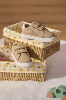 Кеди на липучках Winnie the Pooh - бежевий