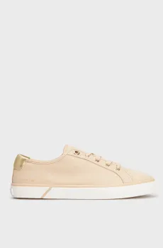 Женские бежевые кеды Бежевый 36 Tommy Hilfiger FW0FW06957