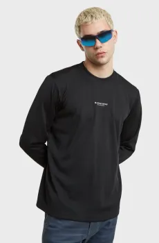 Мужской черный лонгслив Tech tweeter Черный S G-Star RAW D25080,D848