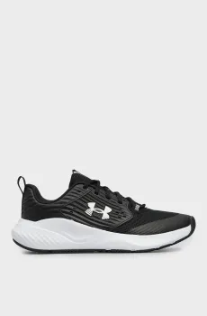 Мужские черные кожаные кроссовки UA Charged Commit TR 4 Черный 10 Under Armour 3026017-004