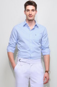U.S. Polo Assn. Mens Vertical Striped Regular Fit Shirt