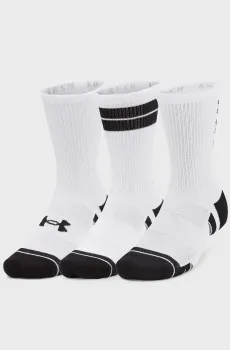 Белые носки (3 пары) UA Perf Tech Nov Белый 47.5-50.5 Under Armour 1379515-101