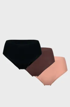 Женские трусики (3 шт) Разноцветный L brabrabra SLZ26702101_(3)