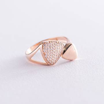 Золотое кольцо с фианитами к06374 Золотое кольцо с фианитами к06374