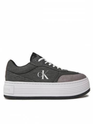 Calvin Klein Jeans Снікерcи Bold Platf Low Lace Mix Ml Btw YW0YW01433 Чорний Calvin Klein Jeans Снікерcи Bold Platf Low Lace Mix Ml Btw YW0YW01433 Чорний