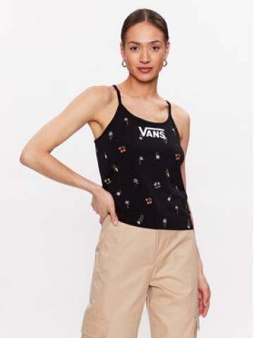 Vans Топ Micro Ditsy Halter VN0003M6 Чорний Regular Fit Vans Топ Micro Ditsy Halter VN0003M6 Чорний Regular Fit