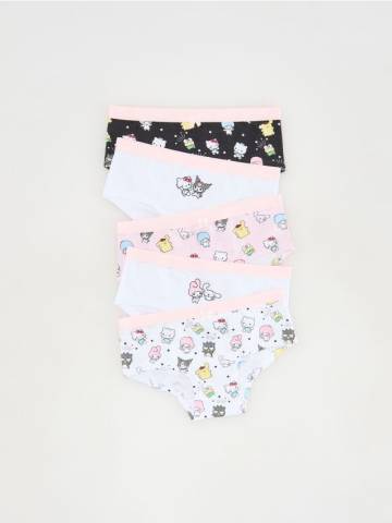 Reserved - Трусики Hello Kitty та друзі, набір з 5 - різнобарвний - 501CZ-MLC Reserved - Трусики Hello Kitty та друзі, набір з 5 - різнобарвний - 501CZ-MLC