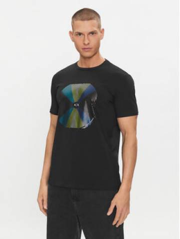 Armani Exchange Футболка 3DZTJK ZJE6Z 1200 Чорний Regular Fit Armani Exchange Футболка 3DZTJK ZJE6Z 1200 Чорний Regular Fit