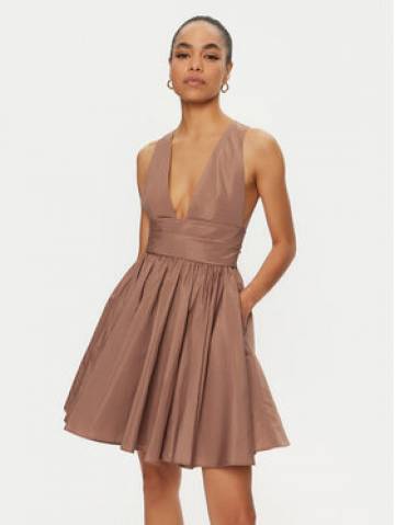 PINKO Коктейльна сукня Casalfermo 102777 Y3LE Коричневий Regular Fit PINKO Коктейльна сукня Casalfermo 102777 Y3LE Коричневий Regular Fit
