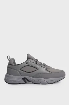 Мужские серые кроссовки RETRO TENNIS LOW LACEUP MTL Серый 45 Calvin Klein YM0YM00991