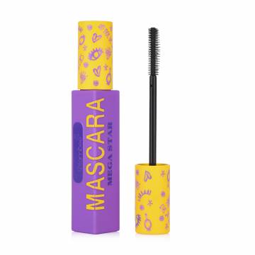 Тушь для ресниц GlamBee Mega Star Mascara, Black, 12 мл Тушь для ресниц GlamBee Mega Star Mascara, Black, 12 мл