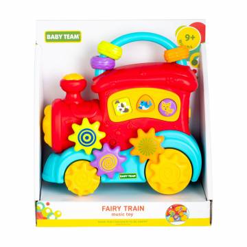 Игрушка музыкальная Baby Team Сказочный паровозик, от 9 месяцев (8653)