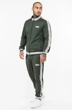 Мужской зеленый спортивный костюм с узором (кофта, брюки) Зеленый M Lonsdale 117277