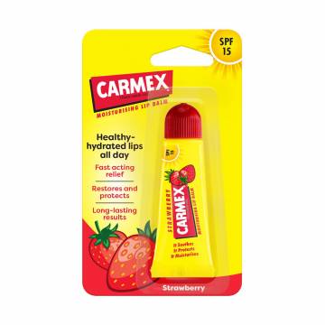 Увлажняющий бальзам для губ Carmex Moisturising Lip Balm SPF 15 Strawberry Клубника, 10 г Увлажняющий бальзам для губ Carmex Moisturising Lip Balm SPF 15 Strawberry Клубника, 10 г