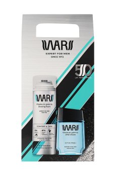 Мужской подарочный набор для бритья Wars Expert For Men Fresh (пена для бритья, 200 мл + лосьон после бритья, 90 мл)