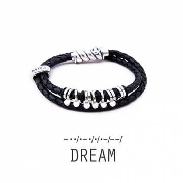 Кожаный браслет Morza Magellan Dream (Мечта) со вставками из серебра M0106-D11 Кожаный браслет Morza Magellan Dream (Мечта) со вставками из серебра M0106-D11