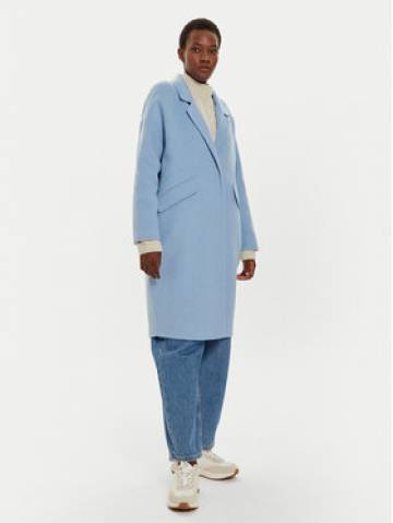 United Colors Of Benetton Вовняне пальто 28F7DN06B Голубий Regular Fit United Colors Of Benetton Вовняне пальто 28F7DN06B Голубий Regular Fit