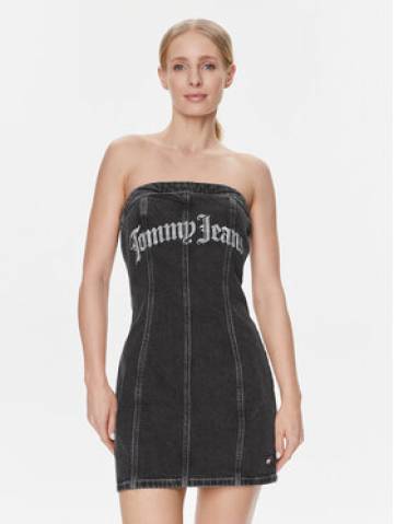 Tommy Jeans Джинсова сукня DW0DW16718 Чорний Slim Fit Tommy Jeans Джинсова сукня DW0DW16718 Чорний Slim Fit