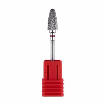 Сменная твердосплавная фреза для маникюра Vizavi Professional Flame, красная