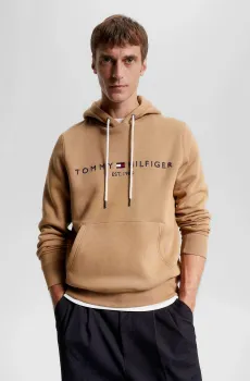 Мужское бежевое худи TOMMY LOGO HOODY Бежевый XXL Tommy Hilfiger MW0MW11599