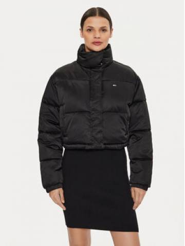 Tommy Jeans Пуховик Satin DW0DW18292 Чорний Regular Fit Tommy Jeans Пуховик Satin DW0DW18292 Чорний Regular Fit