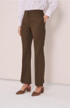 Розкльошені штани - темно коричневий