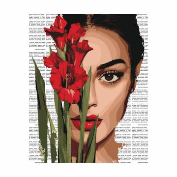 Картина по номерам Ideyka Яркая поэзия: Красные гладиолусы, 40*50 см (KHO8594) Картина по номерам Ideyka Яркая поэзия: Красные гладиолусы, 40*50 см (KHO8594)