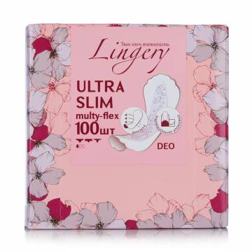 Прокладки ежедневные Lingery Ultra Slim Multy-flex Deo в индивидуальной упаковке, 100 шт Прокладки ежедневные Lingery Ultra Slim Multy-flex Deo в индивидуальной упаковке, 100 шт