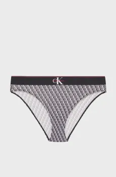 Женские трусики с узором HIGH WAIST BIKINI Черный XS Calvin Klein LV00QF8705