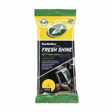 Салфетки для салона автомобиля Turtle Wax Fresh Shine Цитрус, 24 шт Салфетки для салона автомобиля Turtle Wax Fresh Shine Цитрус, 24 шт