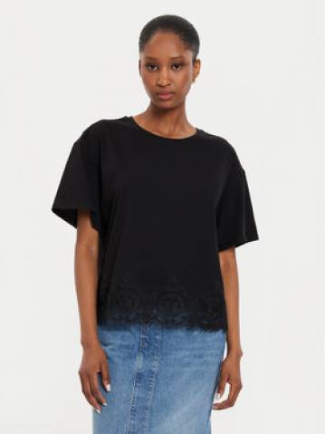 TWINSET Футболка 242TP2510 Чорний Loose Fit TWINSET Футболка 242TP2510 Чорний Loose Fit