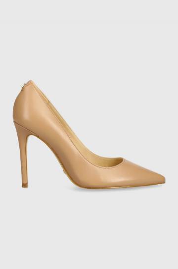Кожаные туфли Guess GABBEN цвет бежевый FLTGAB LEA08 Кожаные туфли Guess GABBEN цвет бежевый FLTGAB LEA08