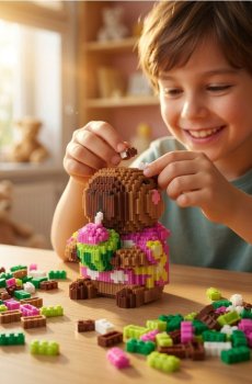 Конструктор у формі капібари з кавуном - різнобарвний