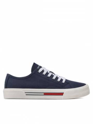 Tommy Jeans Кросівки Low Cut Wmns Canvas EN0EN02085 Cиній Tommy Jeans Кросівки Low Cut Wmns Canvas EN0EN02085 Cиній
