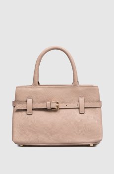 Бежевая кожаная сумка Dollaro